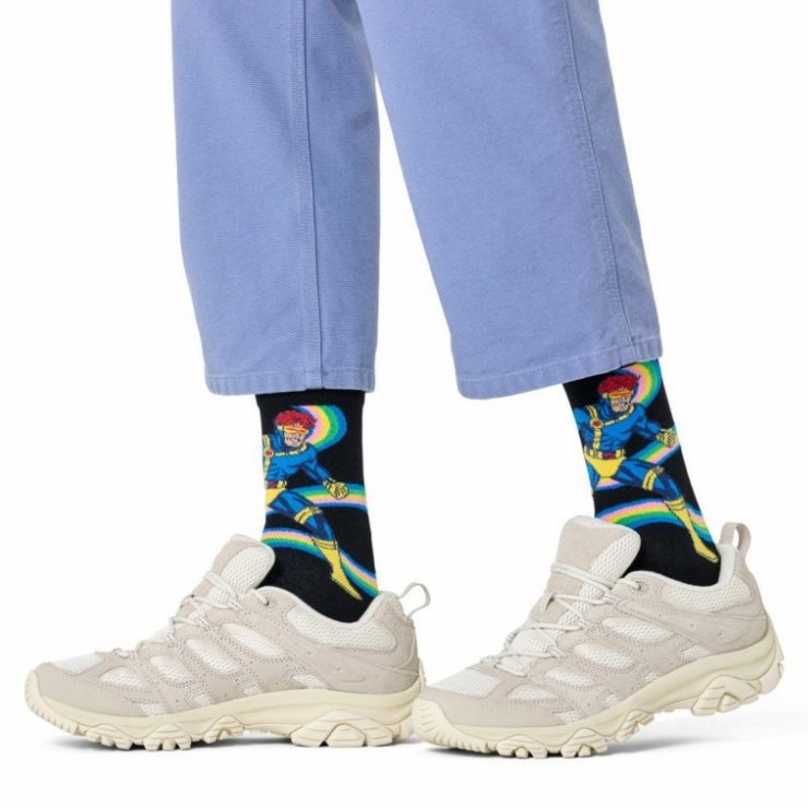 【Limited】 Happy Socks × Marvel X-MEN Cyclopsクルー丈