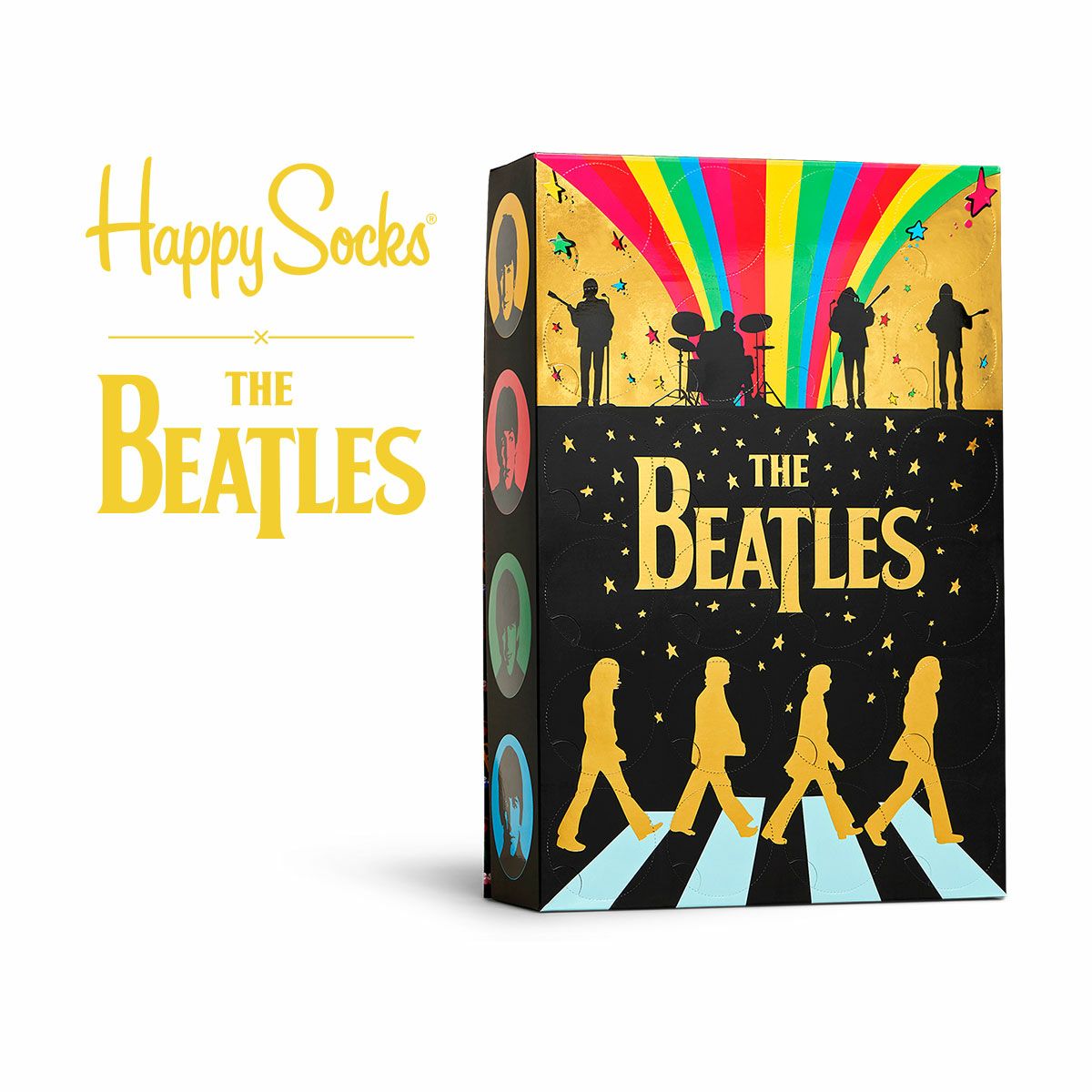 24足ギフトセット 【Limited】Happy Socks ×Beatles ( ビートルズ 