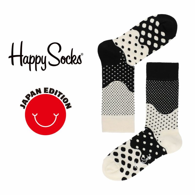 Happy Socks ハッピーソックス DIVIDED DOTS（ディバイディド ドット） クルー丈 ソックス レディース 11233137