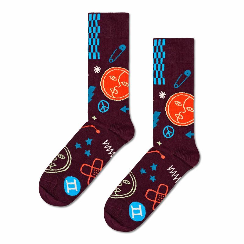 Happy Socks Zodiac Gemini （ ジェミニ ）星座 ふたご座 クルー