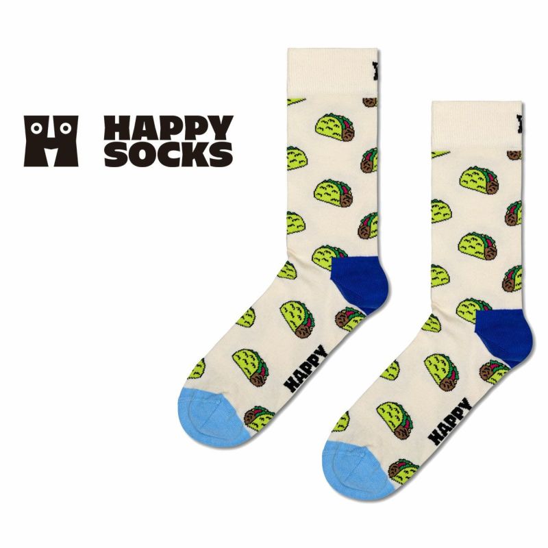 HappySocksハッピーソックスメンズ＆レディースプレゼント無料ラッピングギフトTacoSockタコス柄クルー丈ソックス靴下10240075