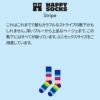 HappySocksハッピーソックスメンズ＆レディースプレゼント無料ラッピングギフトStripeSockストライプ柄クルー丈ソックス靴下10240082