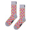 HappySocksハッピーソックスメンズ＆レディースプレゼント無料ラッピングギフトFadedBigDotSockフェードビックドット柄グレークルー丈ソックス靴下10240086