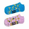 【2足セット】HappySocksハッピーソックスFruit(フルーツ)スニーカー丈ソックス靴下ユニセックスメンズ＆レディスプレゼント無料ラッピングギフト10240112