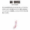 HappySocksハッピーソックスIceCream(アイスクリーム)ホワイトクルー丈ソックス靴下ユニセックスメンズ＆レディースプレゼント無料ラッピングギフト10240056