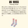 HappySocksハッピーソックスメンズ＆レディースプレゼント無料ラッピングギフトFlamingStripeSneakerSockフラミンゴ＆ストライプ柄クルー丈スポーツソックス靴下10240108