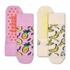 【2足セット】HappySocksハッピーソックスメンズ＆レディースプレゼント無料ラッピングギフトKids2-PackPineappleAnti-SlipSocksパイナップル＆バナナ柄子供用キッズクルー丈ソックス2足組靴下12240023