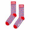 HappySocksハッピーソックスメンズ＆レディースプレゼント無料ラッピングギフトEltonJohnStripedエルトンジョンコラボエルトンジョンストライプ柄クルー丈ソックス靴下14240009