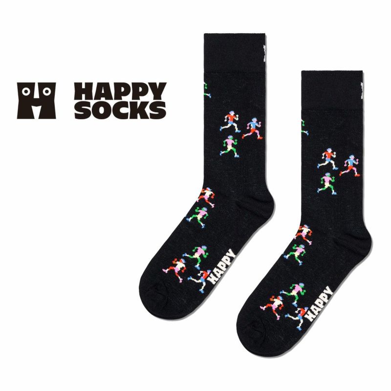 HappySocksハッピーソックスRunners（ランナーズ)クルー丈ソックスユニセックスメンズ＆レディースプレゼント無料ラッピングギフト10240290