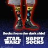 【Limited】HappySocksハッピーソックス×StarWars（スターウォーズ）Stormtrooper（ストームトルーパー）クルー丈ソックスユニセックスメンズ＆レディースプレゼント無料ラッピングギフト14240043