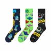 【3足セット】【Limited】HappySocksハッピーソックス×StarWars(スターウォーズ)3-PackGiftSetGIFTBOX3足セットクルー丈ソックスユニセックスメンズ＆レディースプレゼント無料ラッピングギフト14233031