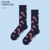 HappySocksハッピーソックスCandyCaneSock(キャンディケイン)クルー丈ソックスユニセックスメンズ＆レディースプレゼント無料ラッピングギフト10240409